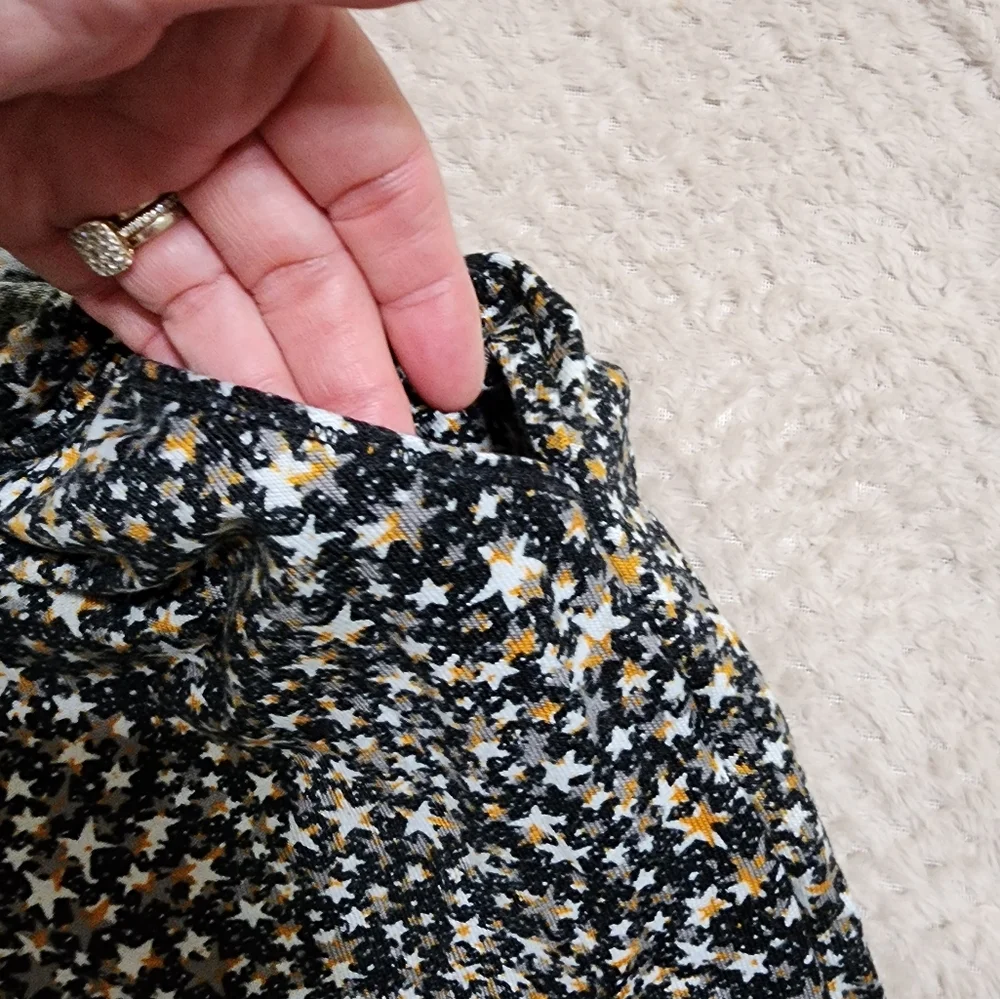 Stylish Black Top with Gold Trim - Picture 5 of 7